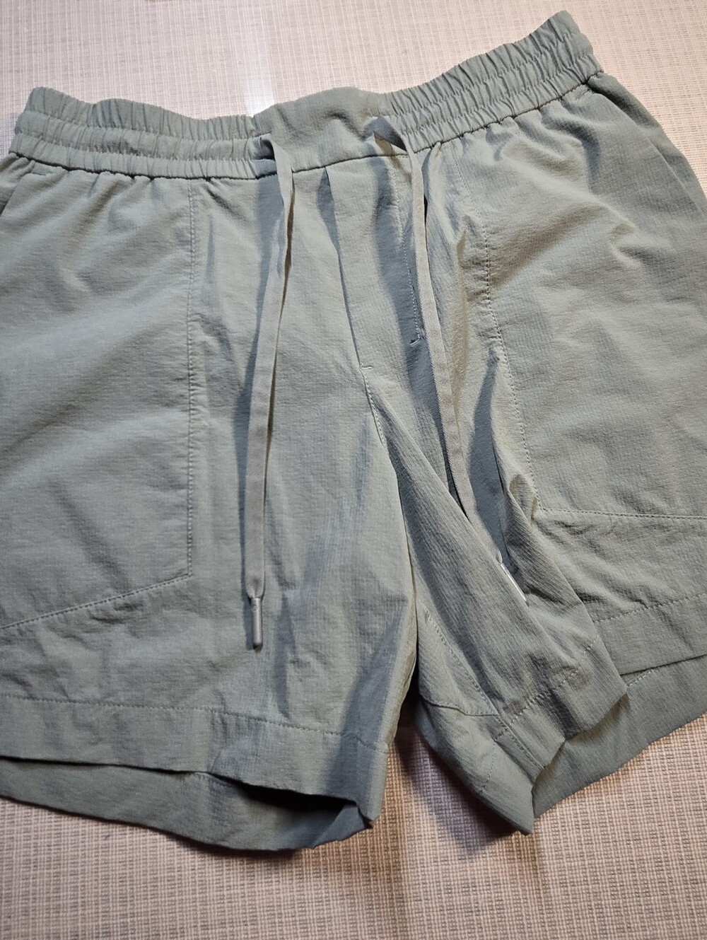 lululemon athletica Men's Sage Green Athletic Drawstring Shorts
